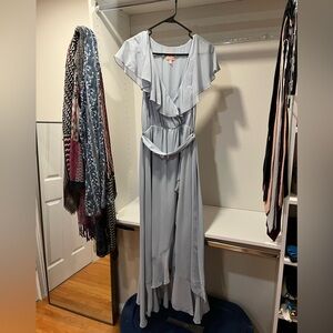 Show Me Your MuMu Light Blue Ruffle Dress